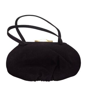 Vintage Theodor California Brown Suede Purse, Mirror and Satin Coinpurse